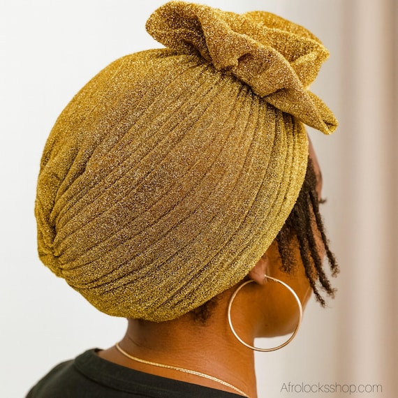Pre-tied Turban With Flower – 5 Colors – Lightweight  display picture 2