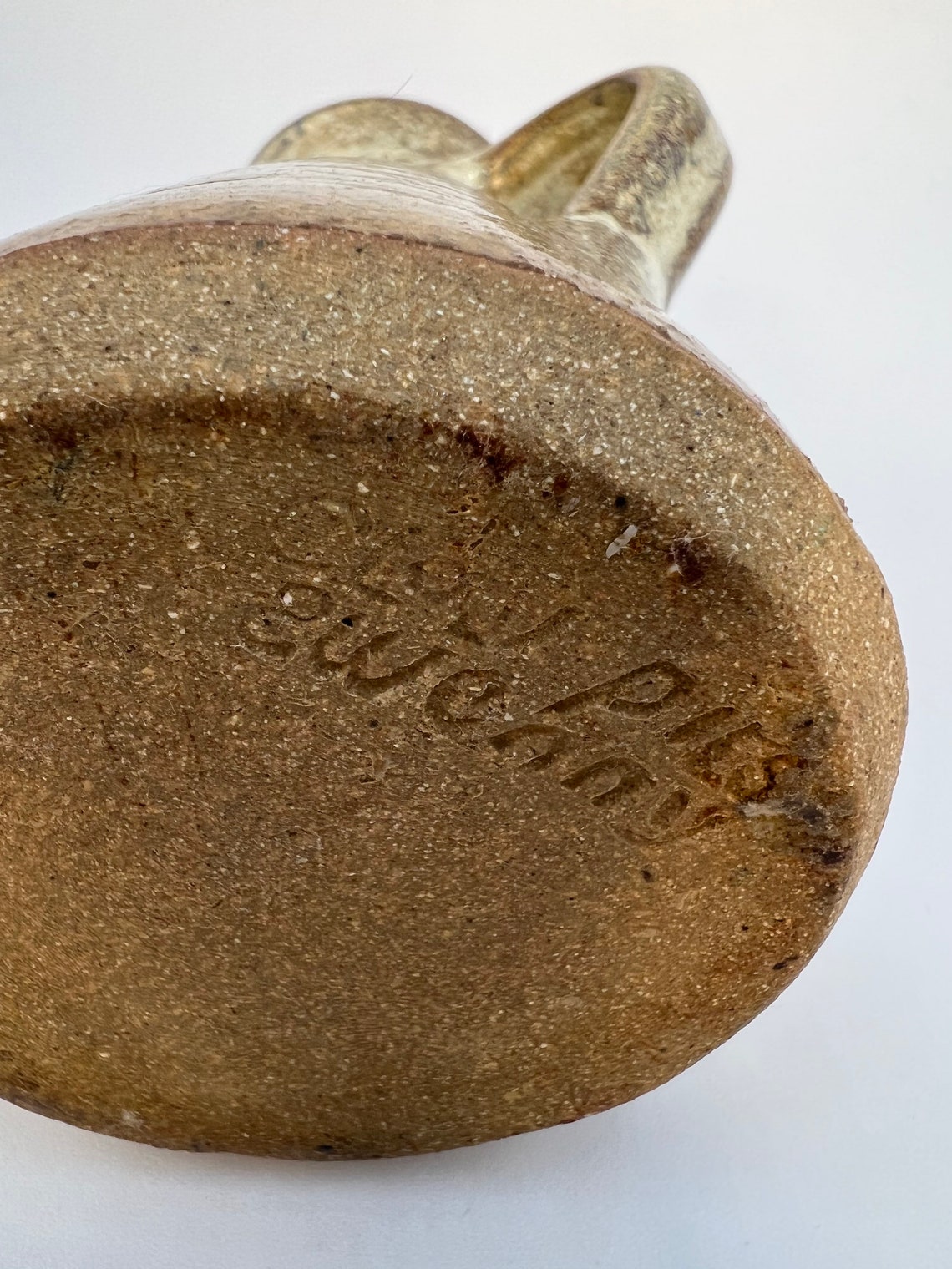 Vintage Welsh Pottery Ewenny Clay Pits Jug With Cork Stopper Etsy