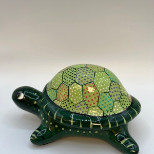 Turtle - Mexican Talavera Ceramic Trinket Box