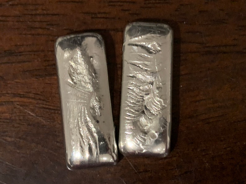 Tin ingots 1 Troy Oz image 9