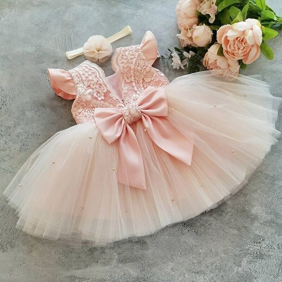 Baby dress kid flower wedding girl formal bridesmaid tutu princess dresses party 