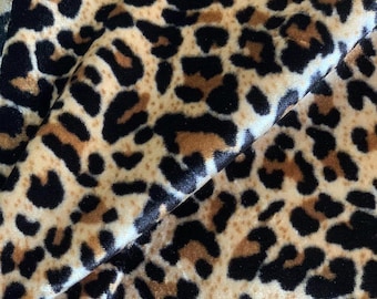 Fabric: Cheetah Velvet Fabric | Luxe Animal Print | Soft and Plush for Fashion & Decor | Hot chic print fabric