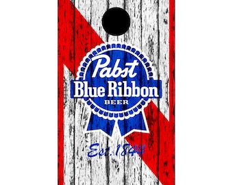 1935 Pabst Export Beer Can Cornhole Board Wraps FREE APP SQUEEGEE #1480 