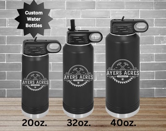 Custom Engraved Water Bottles, Insulated Water Bottle, Personalized Custom Engraved Cup, Promotional Gifts, Business Logo, Team School Logo