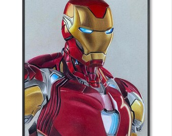 Original Iron Man drawing - 36cm x 46cm