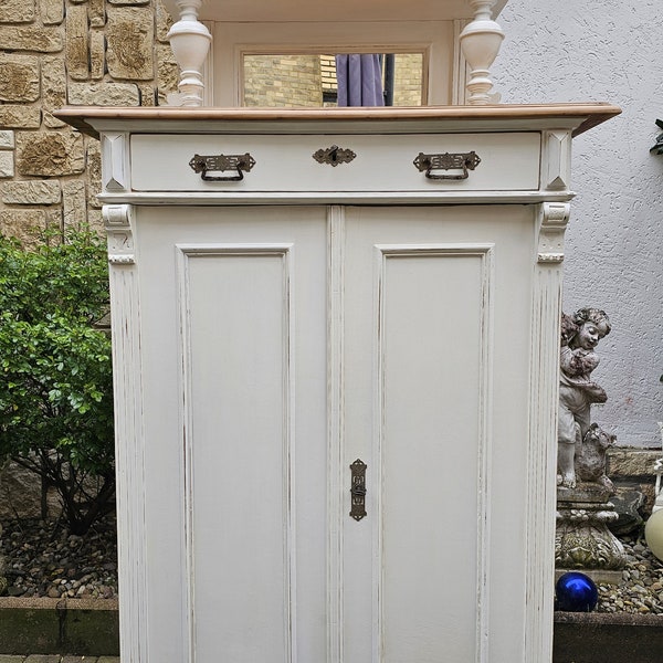 Antique Vertiko cabinet chest of drawers softwood around 1880