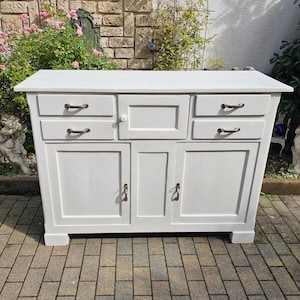 Antique chest of drawers sideboard cabinet white