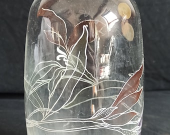 Old vase flower vase floral crystal lead crystal Cristallerie Zwiesel