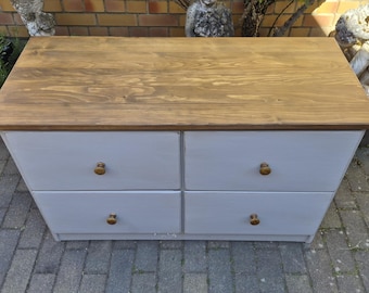 Antike Kommode Anrichte Sideboard Schrank shabby grau