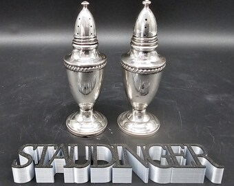 Silber Gewürzstreuer Sterling 925er antik Salz und Pfeffer 86 g