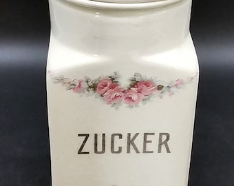 Zucker Zuckerbehälter Max Roesler Rosendekor