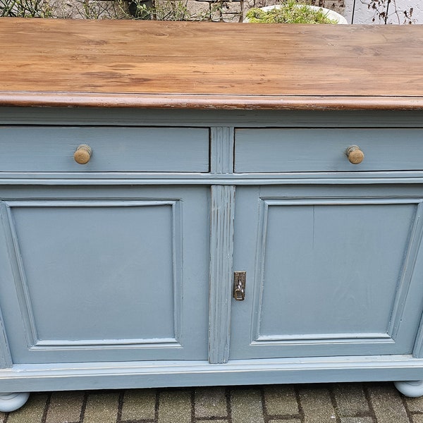 Antique chest of drawers sideboard Vertiko shabby blue