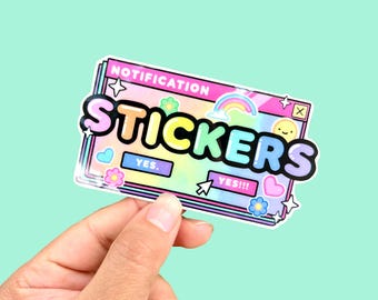 Sticker Lover Sticker | Sticker Notification | Meme Sticker | Glossy Vinyl Sticker