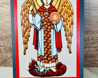 Coptic Orthodox Icon of the Holy Archangel Michael - 5x7