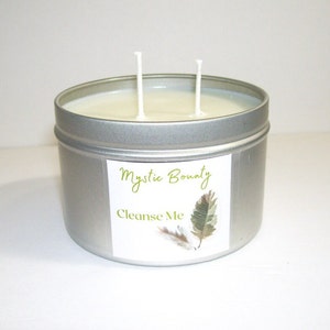 Cleansing Candle (Lightly Scented) - Protection - Negativity Banishing - Full Moon Ritual