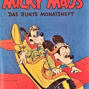 Micky Mouse stripboek nr. 1, originele eerste editie uit 1951, in uitstekende staat afbeelding 1