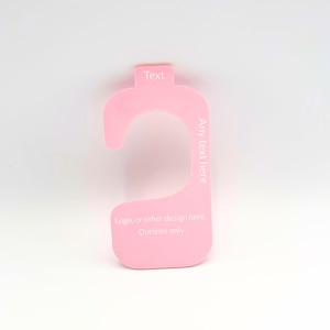 Custom Acrylic Size Markers. Create Your Personalized Hanging Closet Dividers.