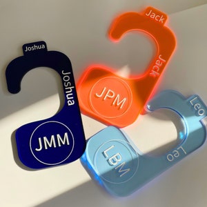 Custom Closet Dividers: Personalized Acrylic Size Markers, Logo Hangers