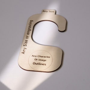 Custom Wooden Closet Divider. Let’s Create Your Personalized Hanging Size Markers.
