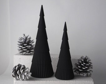 Deko Tannenbaum Weihnachtsbaum Schwarz 3D Druck PLA