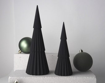 Deko Tannenbaum Weihnachtsbaum Schwarz 3D Druck PLA