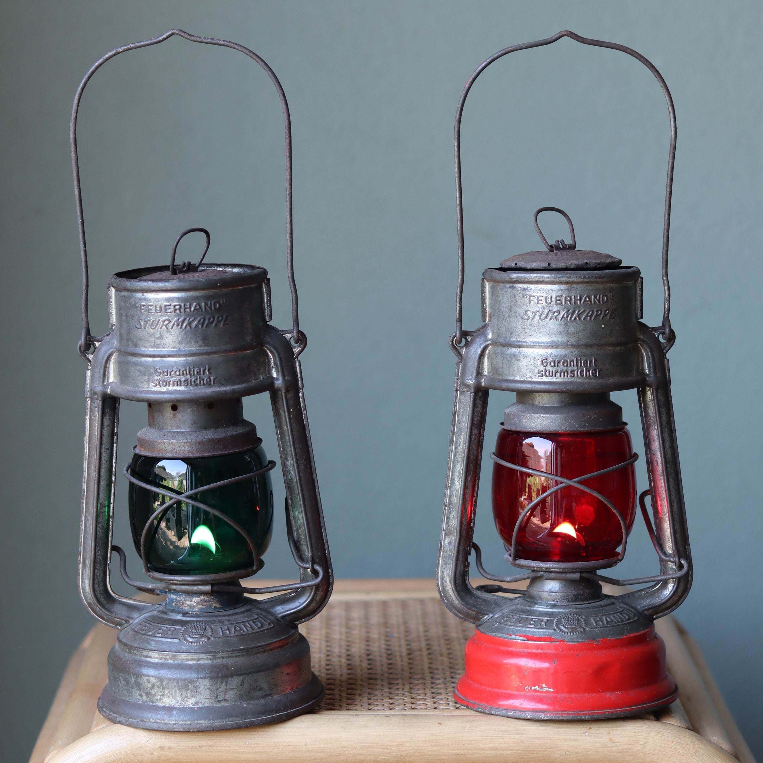フュアーハンド Feuerhand 276 stk ビンテージランタン 錫メッキ