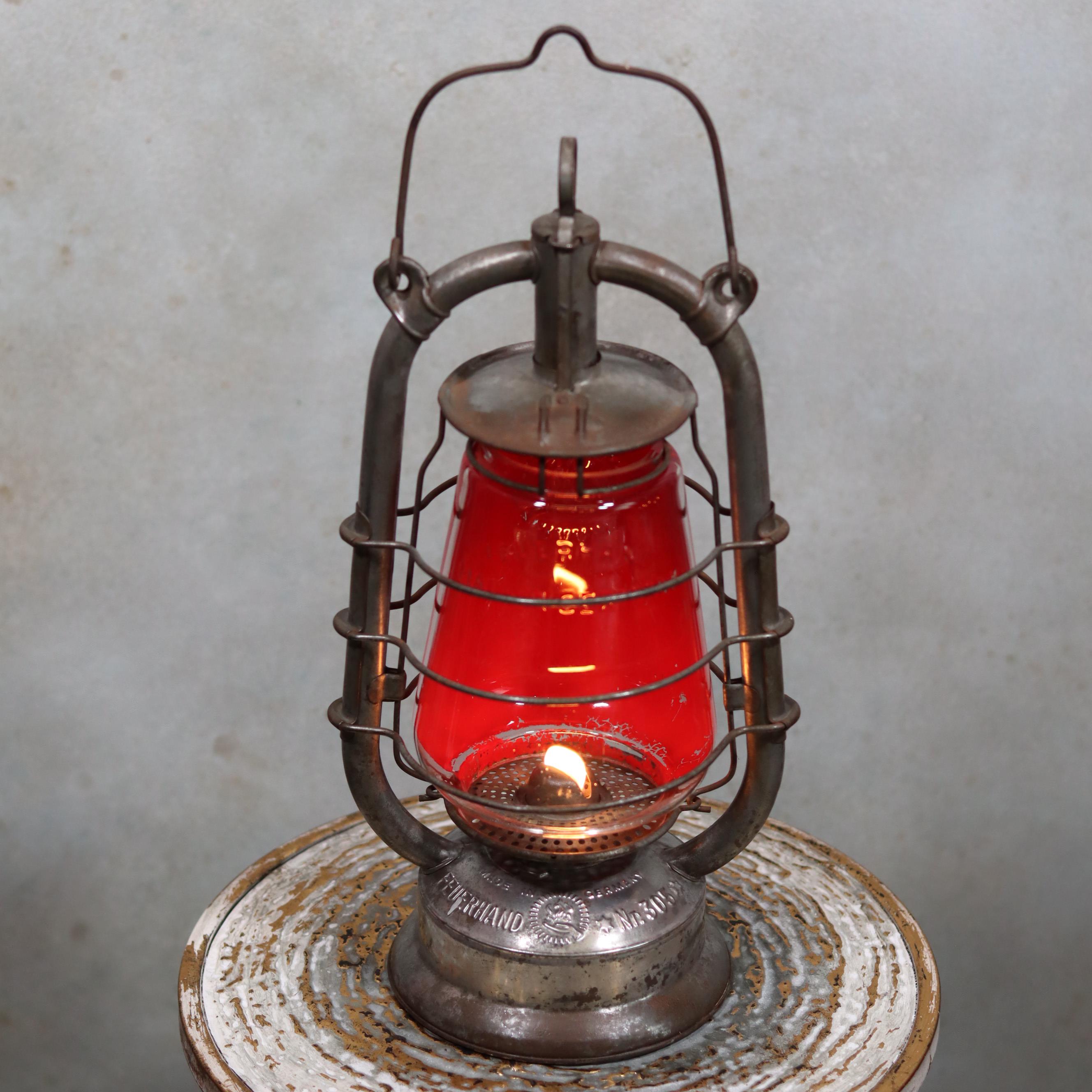Rare Feuerhand 305 Storm Lamp, German Storm Lantern in Very Good