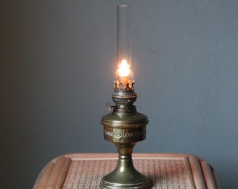 Mooie messing olielamp, vintage, vermoedelijk jaren 60 Kosmos Brenner