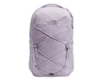 light pink north face backpack