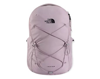 light pink north face backpack