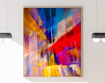 Downloadable Abstract Wall Art - Spectrum 05, Large Wall Art, Digital Download of Abstract Photography Print with beautiful colours