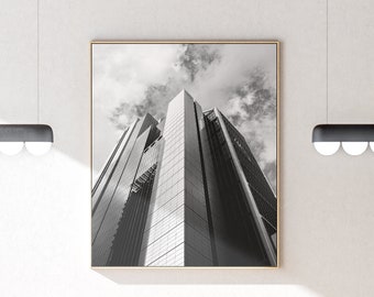 Urbanscape 04 BW - Sydney, Fine Art, Architecture Poster, Large Wall Art Prints, Digital Download, Printable Wall Art, Black and White Print