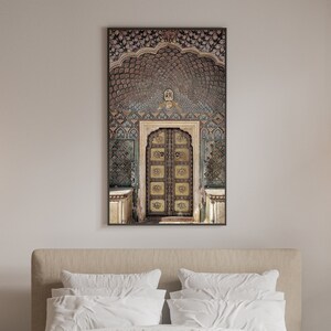 Traditional Door of Rajasthan 02, City Palace Door, Printable Wall Decor, Downloadable Print, Wall Art, Gift for Architecture Lover