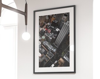Sydney CBD - Urbanscape, Fine Art, Architecture Poster, Large Wall Art Prints, Digital Download, Printable Wall Art, Aerial View