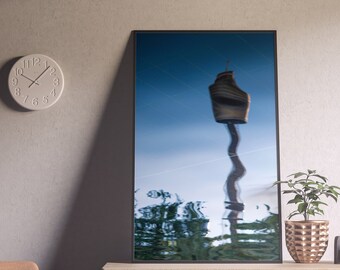 Sydney Tower Reflection, Fine Art, Architecture Poster, Large Wall Art Prints, Digital Download, Printable Wall Art, Sydney Architecture