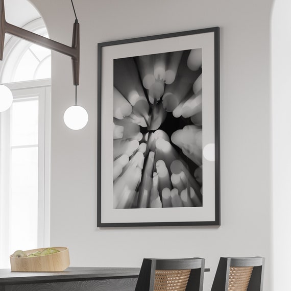 Printable Wall Decor - Spectrum 03, Abstract Large Wall Art Print, Digital Download, Abstract Photography, Black and white Wall Art