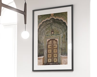 Traditional Door of Rajasthan 03, City Palace Door, Printable Wall Decor, Downloadable Print, Wall Art, Gift for Architecture Lover