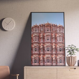Hawa Mahal 01, Rajasthan City Palace Architecture, Printable Wall Decor, Downloadable Print, Digital Wall Art, Gift for Architecture Lover