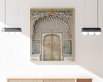 Traditional Door of Rajasthan 01, Architecture Photography, Printable Wall Decor, Downloadable Print, Wall Art, Gift for Architecture Lover