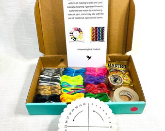 Kumihimo Kit - Bold Colours - Deluxe Set