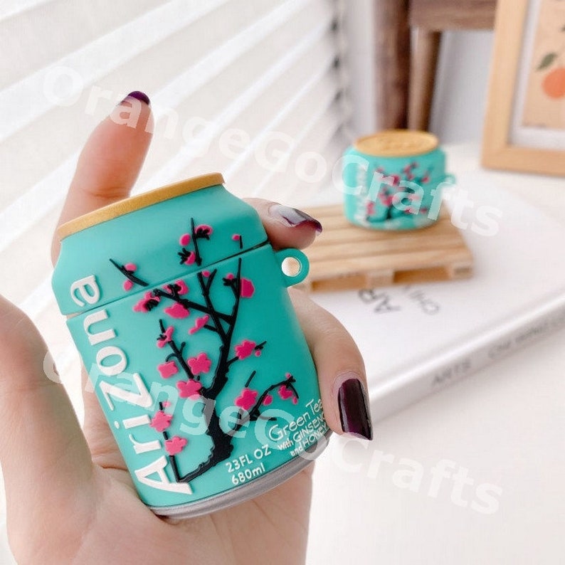 Orange Design 3D Arizona Green Tea Airpod Case Airpod1&2 Pro Etsy