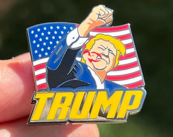 Trump US Flag Pin