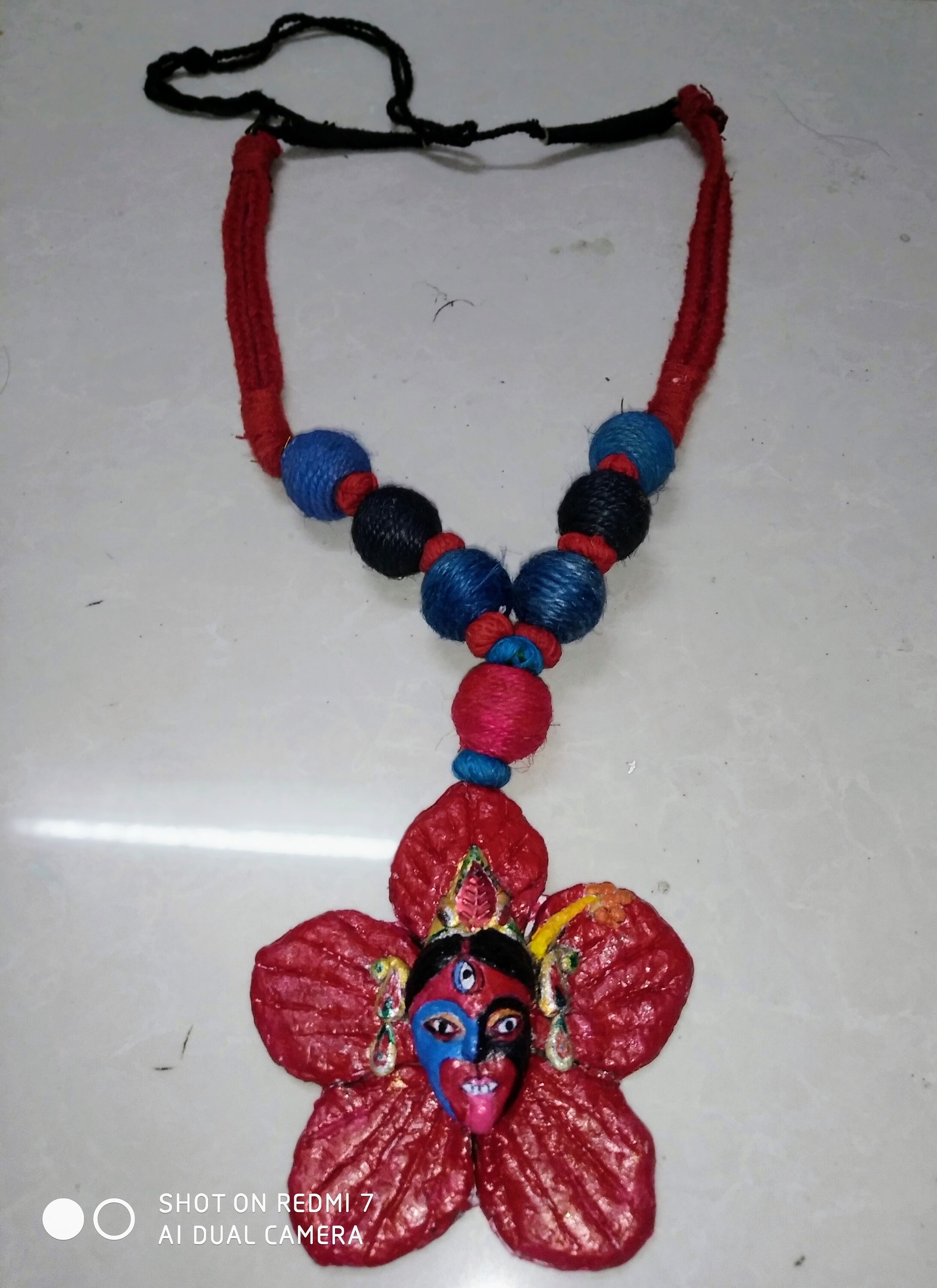 LARGE Rare Goddess Kali Maa / Mata Durga Wall Hanging Face -  Denmark