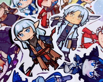 Adventuring Scions and Friends Character Stickers (FFXIV)