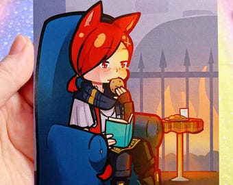 Reading Scions Art Prints (FFXIV)