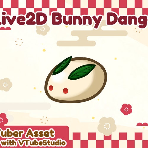 Live 2D Bunny Dango vtuber Asset Etsy