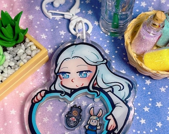 Hydaelyn FFXIV Double-sided Shaker Keychain