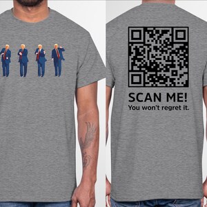 Trump Dancing Qr Shirt, Trump Dance T-shirt, Republican Shirt, Viral Trump Dance Ymca Qr Code T-shirt Trump Dance Prank Shirt Qr Trump Dance
