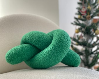 Green Knot Pillow, Love Knot Pillow, Noel Ornament Decor, Best Seller Pillow, luxury home design, Happy Christmas, Xmas gift