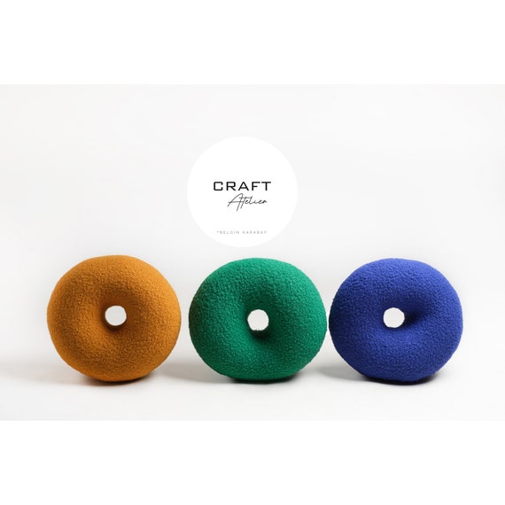 Boucle Round Donut Decorative Pillow, Teddy Ball Cushion,Best seller Home Decor,modern minimalism, fluffy, scandinavian